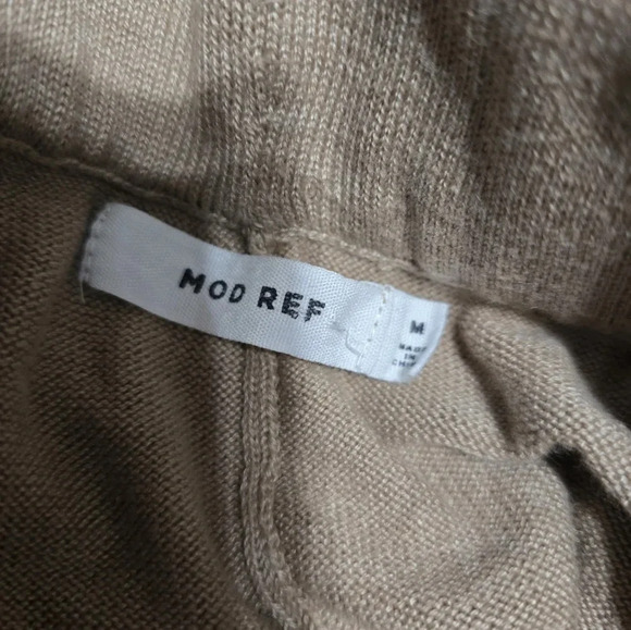 MOD REF The Reni Pants, Tan/Camel Sweater Knit Joggers, Elastic Waist, EUC! - Picture 10 of 11